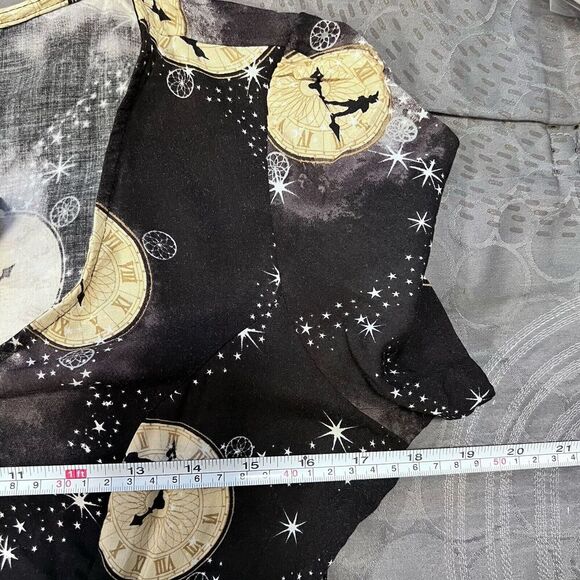 Disney‎ Peter Pan Clock Tie Front Cutout Dress Short Sleeve Retro Size Medium - Picture 11 of 13